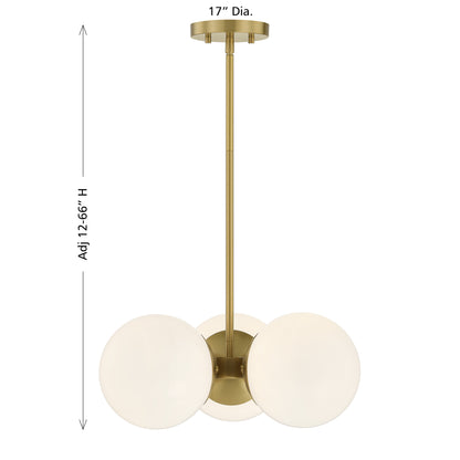 Turin 3-Light Chandelier