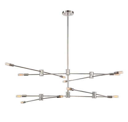 Savoy House Lyrique 12-Light Chandelier Polished Nickel