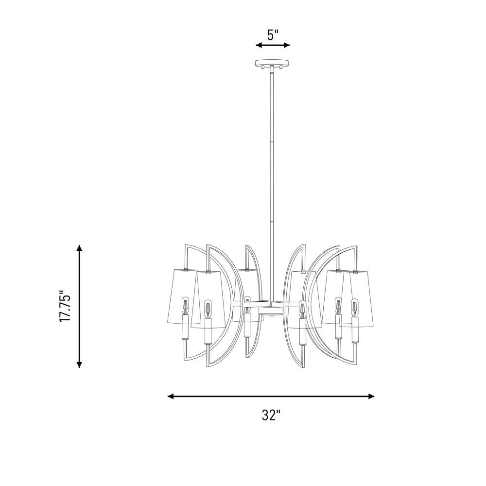 hanley 6 light chandelier in 1 7168 6 128