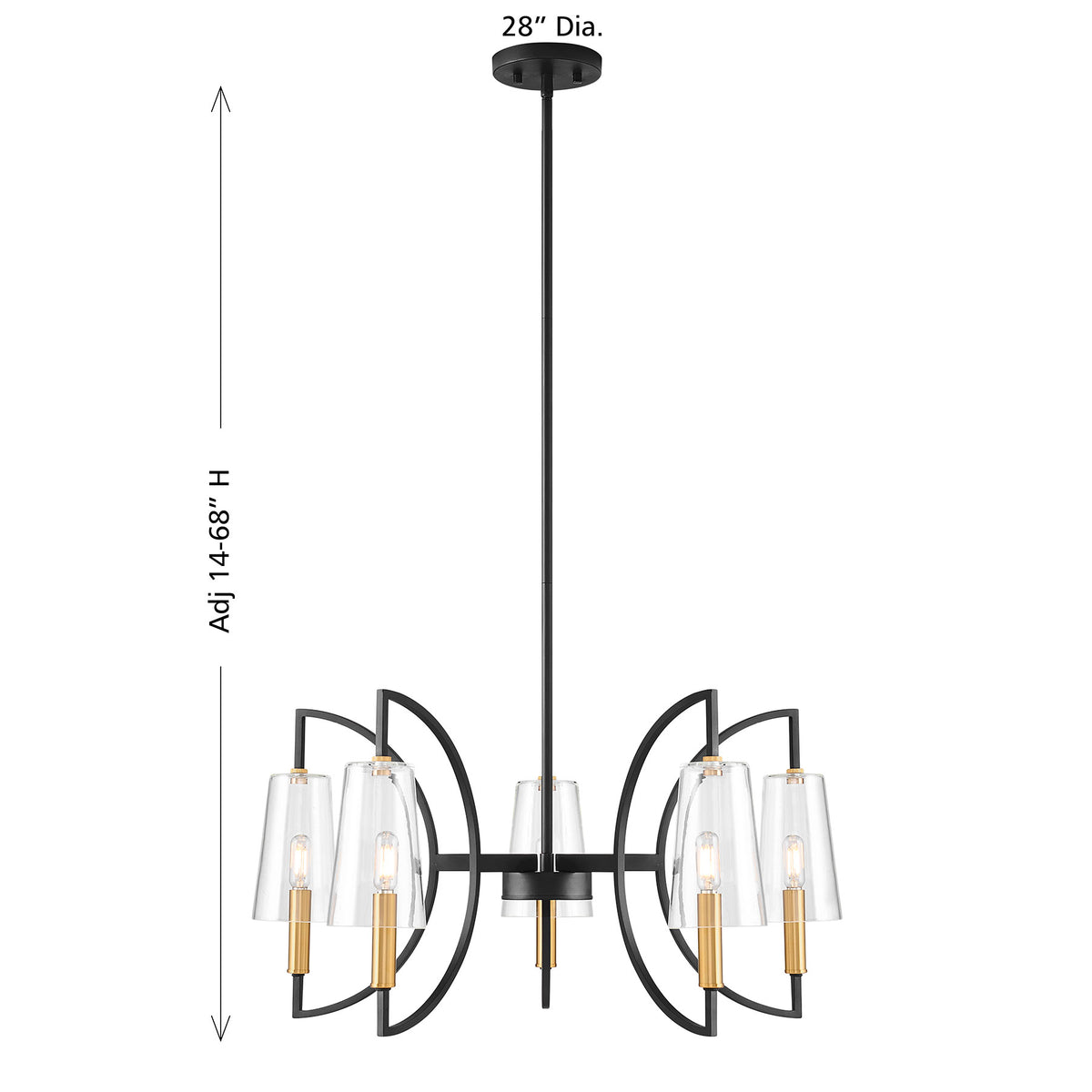 Savoy House Hanley 5-Light Chandelier - alternate view