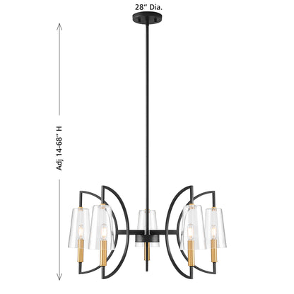 Savoy House Hanley 5-Light Chandelier - alternate view