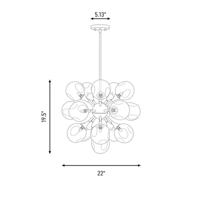 matisse 16 light chandelier in 1 7934 16 128