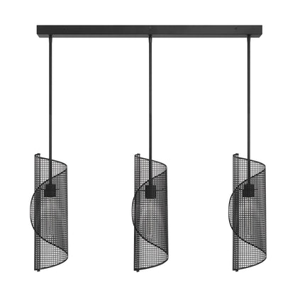 Hillbourne 3-Light Linear Chandelier Matte Black