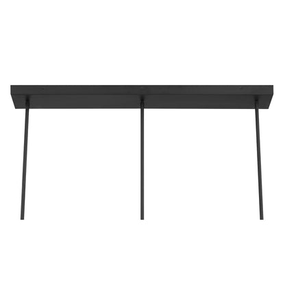 Hillbourne 3-Light Linear Chandelier Matte Black