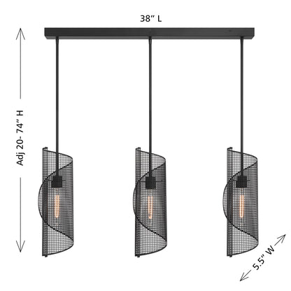 Savoy House Hillbourne 3-Light Linear Chandelier - alternate view