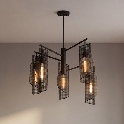Savoy House Hillbourne 5-Light Chandelier - Matte Black