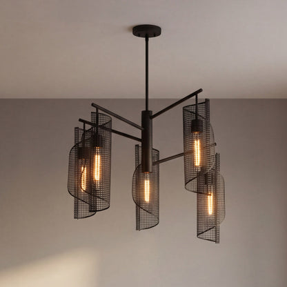 Hillbourne 5-Light Chandelier Matte Black