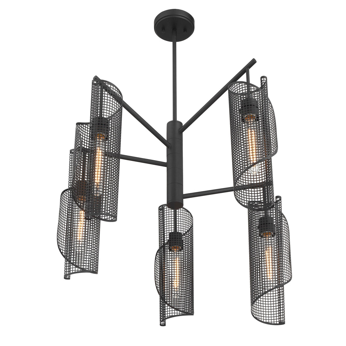 Hillbourne 5-Light Chandelier Matte Black