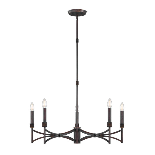 Gardner 5-Light Chandelier in Champagne Mist