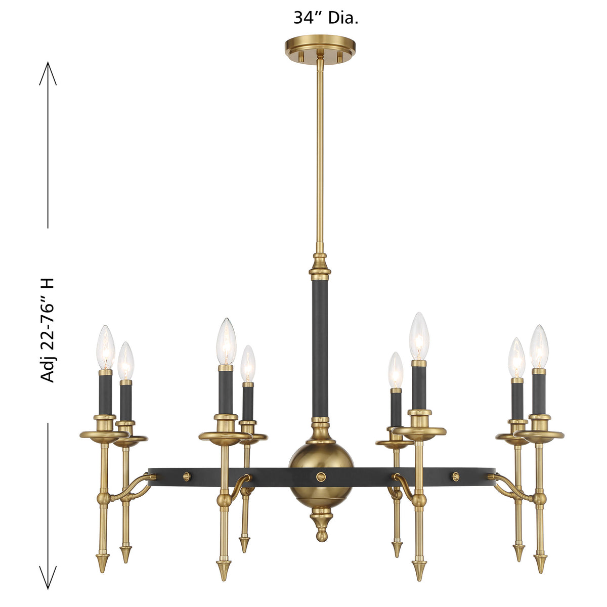 Savoy House Consulate 8-Light Chandelier - alternate view