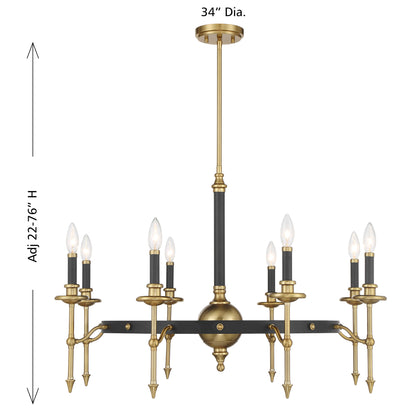 Savoy House Consulate 8-Light Chandelier - alternate view