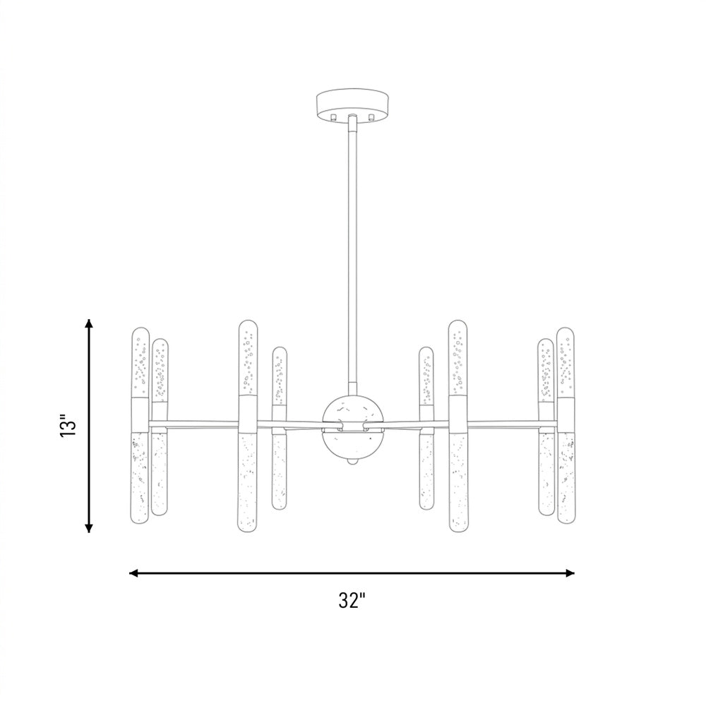 linden 8 light chandelier in 1 9716 8 128