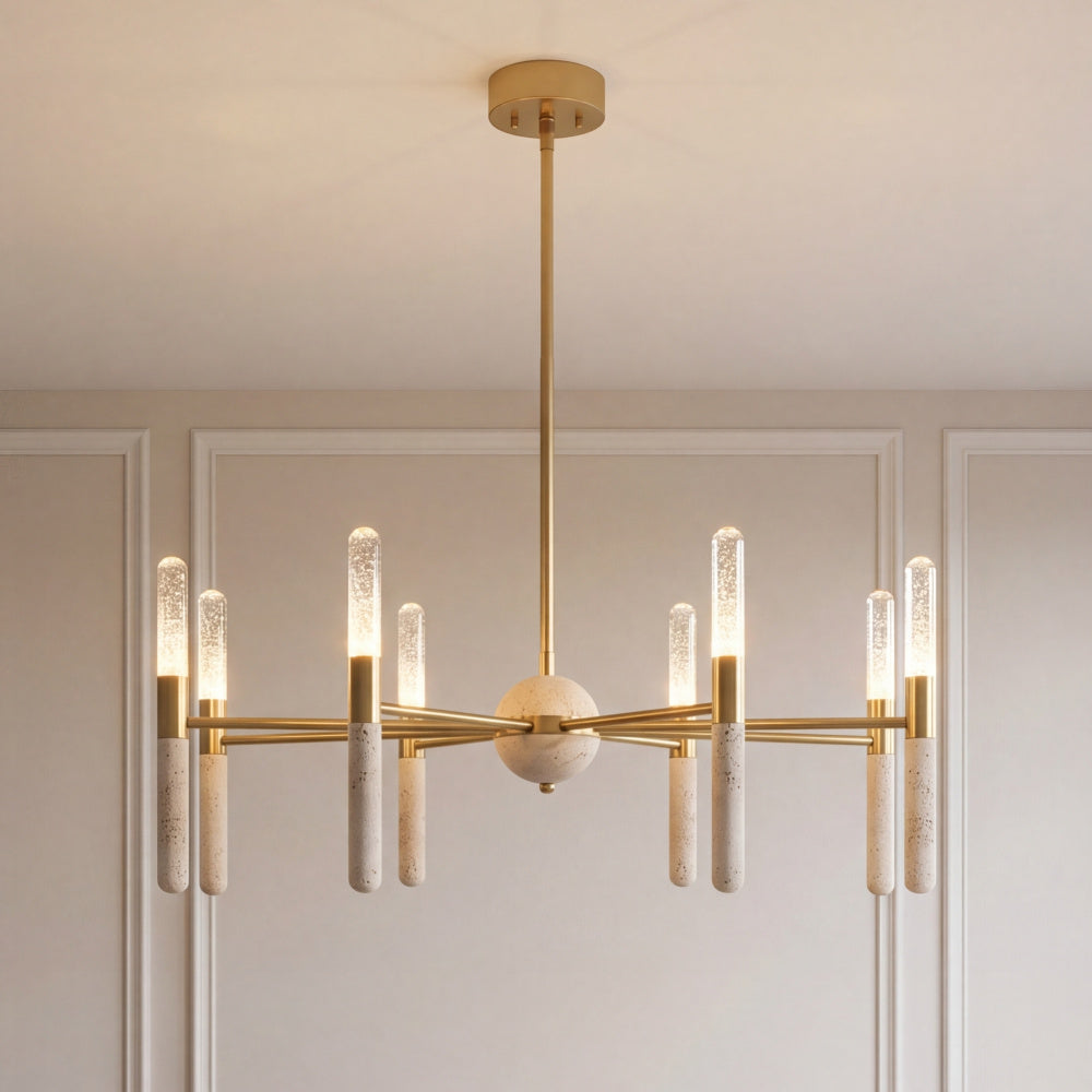 Savoy House Linden 8-Light Chandelier - Warm Brass