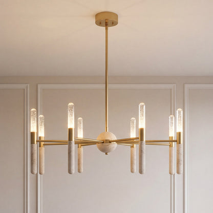 Savoy House Linden 8-Light Chandelier - Warm Brass