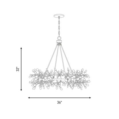 Once 8-Light Chandelier