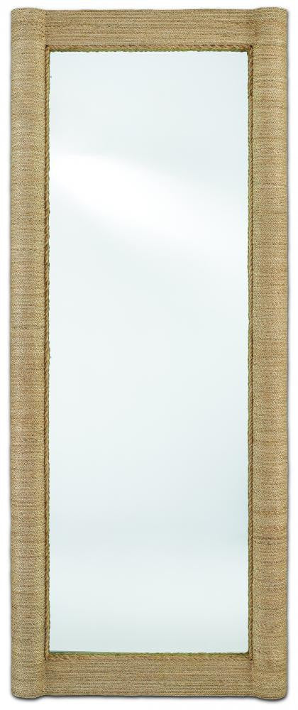 Currey and Company Vilmar Rope Floor Mirror Natural