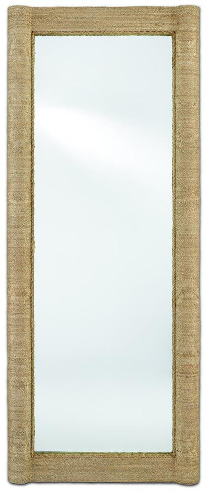 Currey and Company Vilmar Rope Floor Mirror Natural