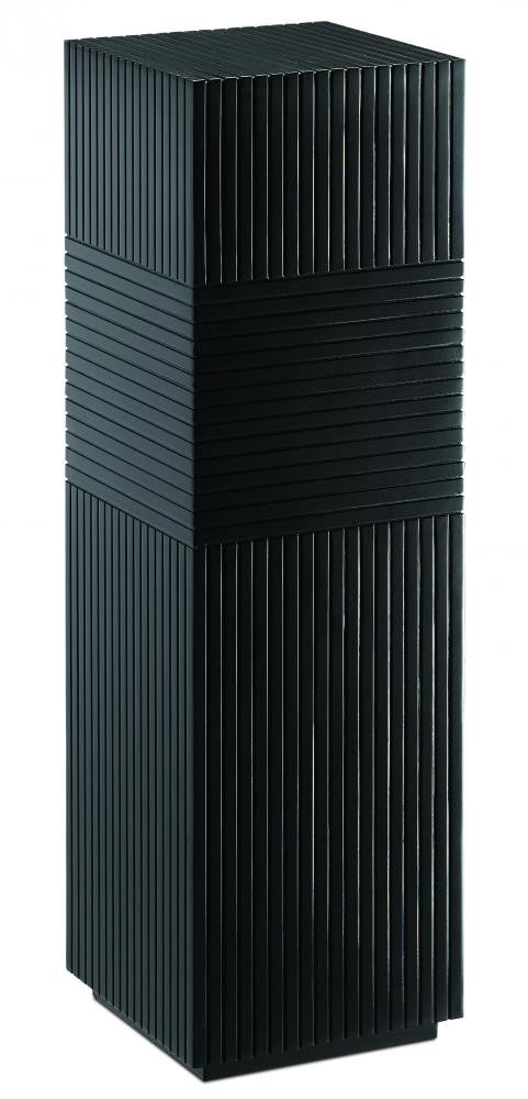 Currey and Company Odense Black Pedestal Black