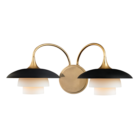 Hudson Valley Barron Wall Sconce Aged Brass