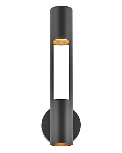 Hinkley Oslo Medium Wall Mount Lantern Aluminum, Black