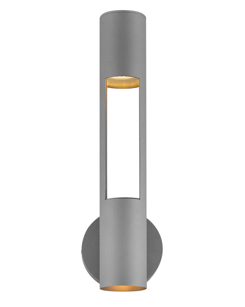 Hinkley Oslo Medium Wall Mount Lantern Aluminum, Gray, Graphite
