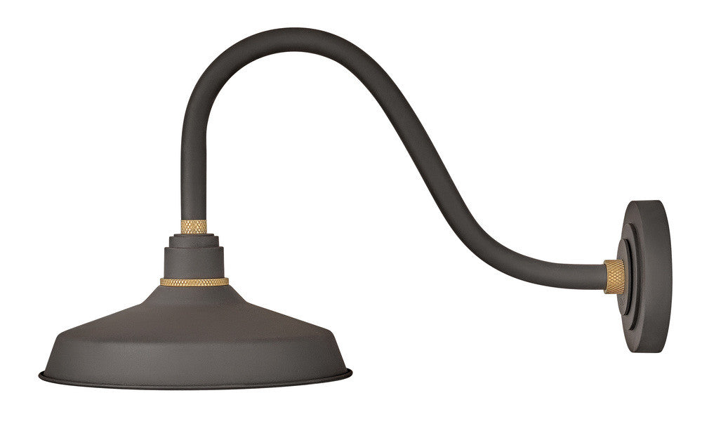 Hinkley Foundry Classic Outdoor Gooseneck Barn Light Museum Bronze