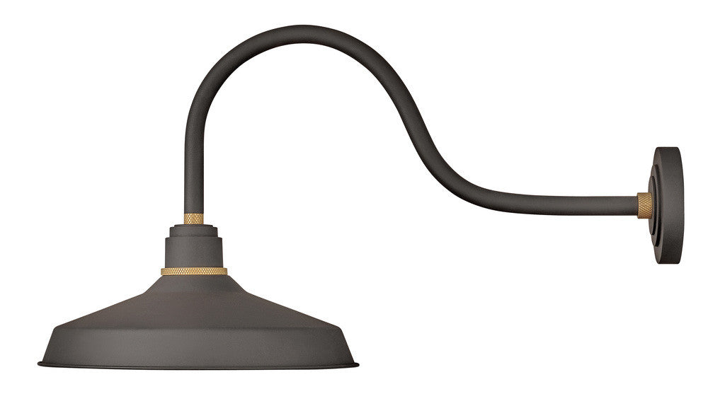 Hinkley Foundry Classic Outdoor Gooseneck Barn Light Museum Bronze