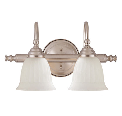 Savoy House Brunswick 2-Light Bath Vanity Satin Nickel