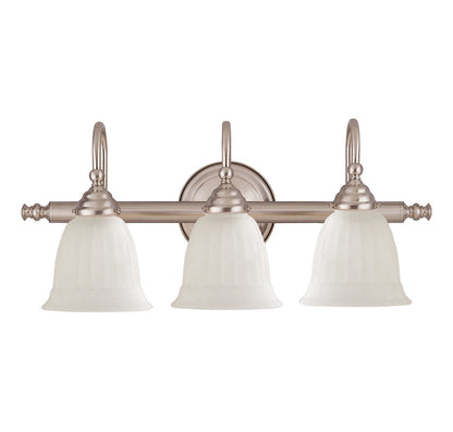 Savoy House Brunswick 3-Light Bath Vanity Satin Nickel