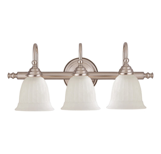 Savoy House Brunswick 3-Light Bath Vanity Satin Nickel