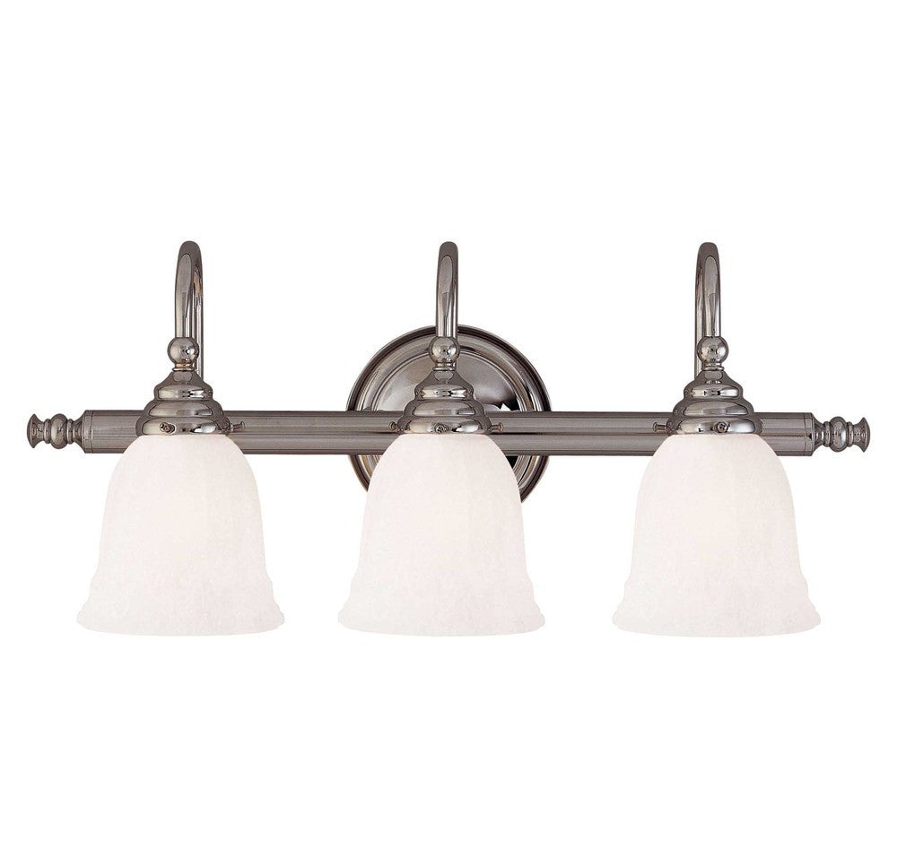 Savoy House Brunswick 3-Light Bath Vanity Chrome