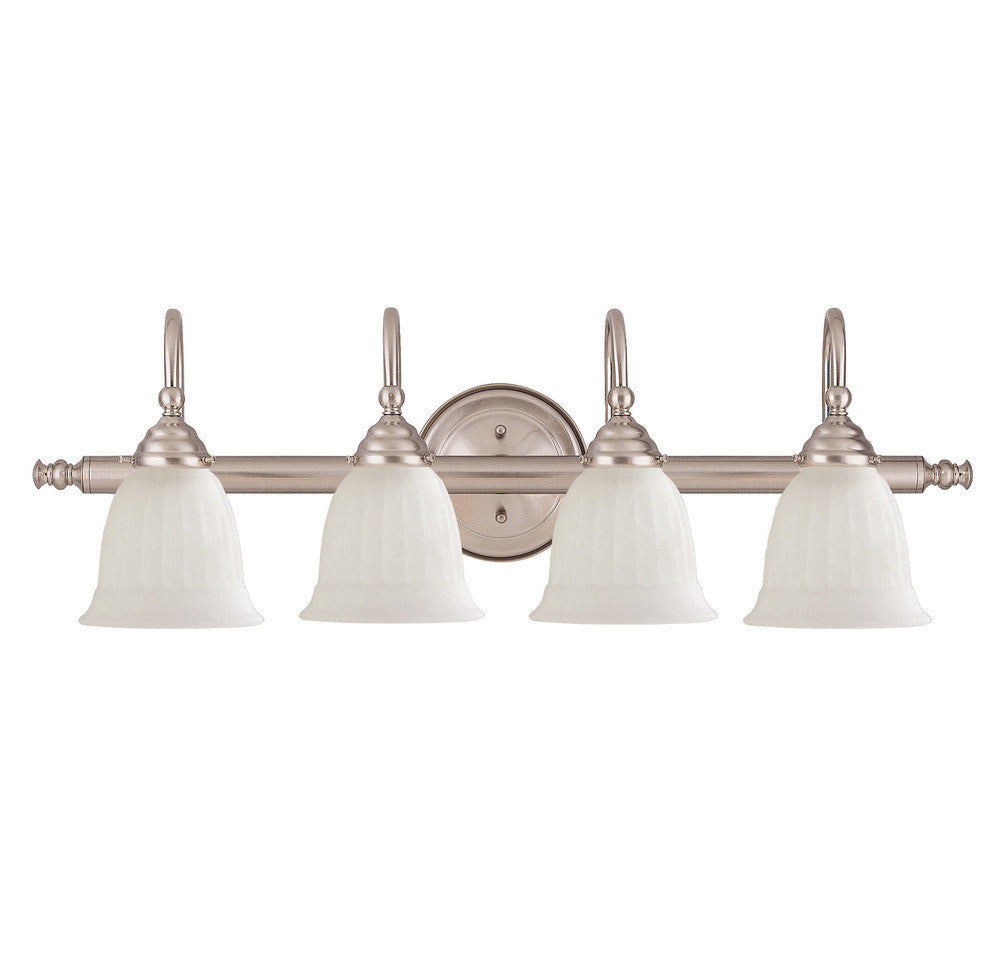 Savoy House Brunswick 4-Light Bath Vanity Satin Nickel