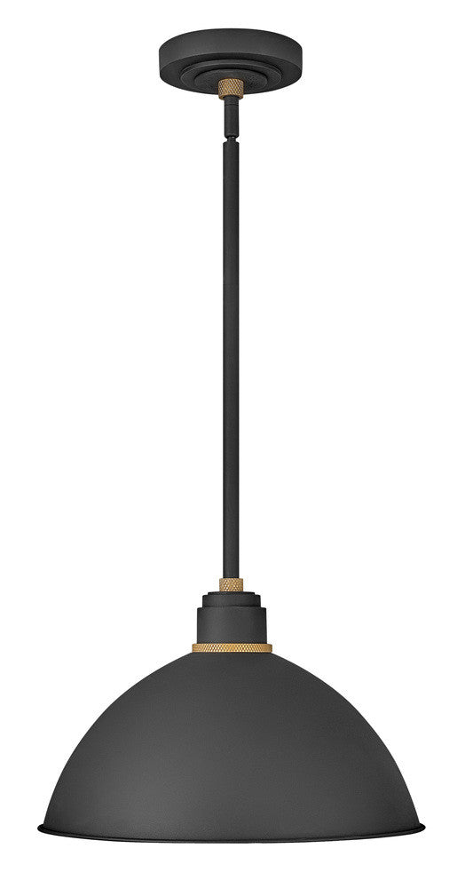 Hinkley Foundry Dome Outdoor Pendant Black