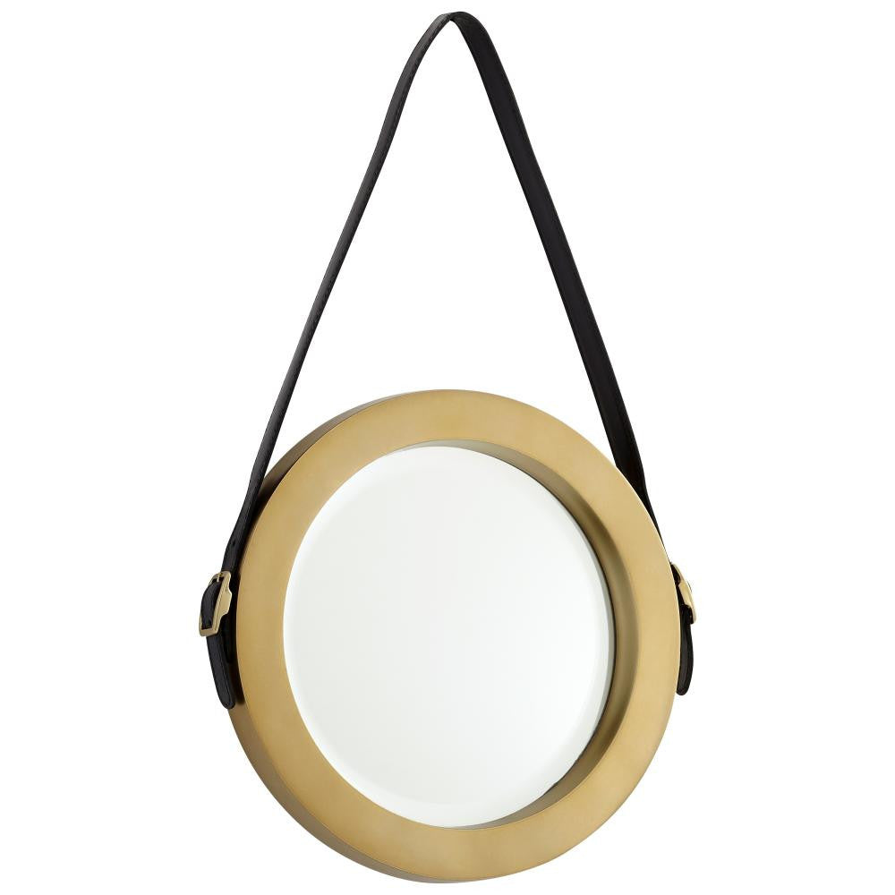 Cyan Design Round Venster Mirror Antique Brass