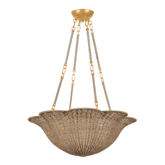 Hudson Valley Ardonia 4-Light Chandelier Vintage Gold Leaf