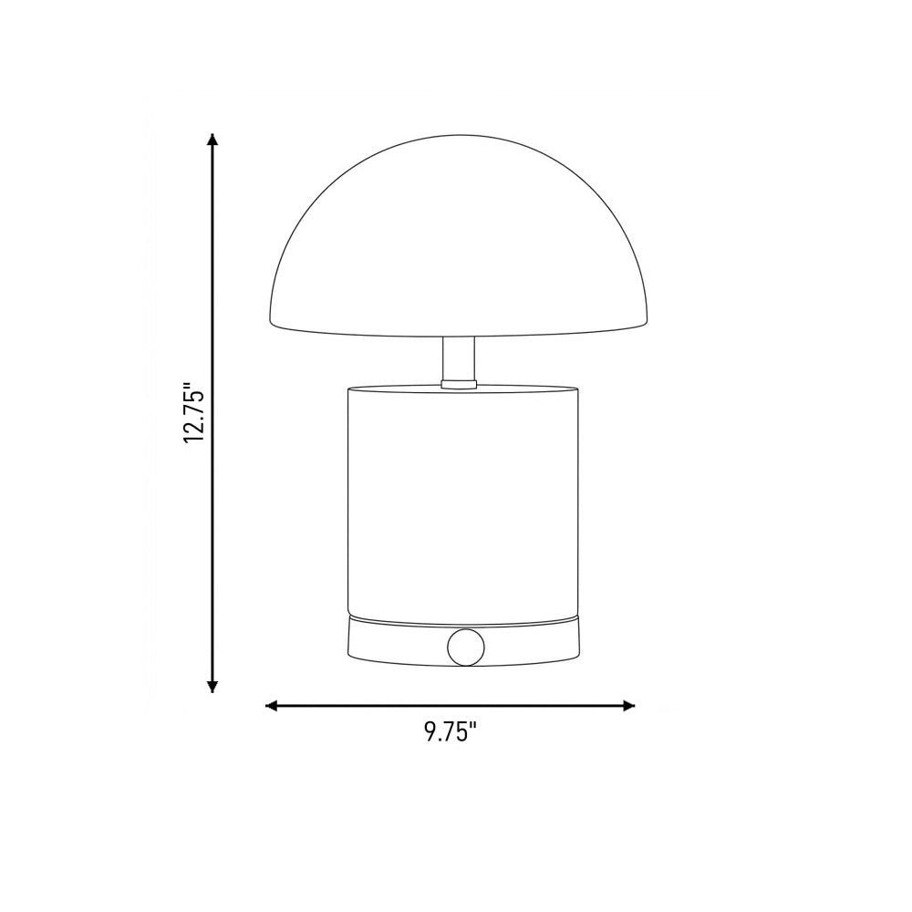 cora 1 light portable rechargeable led table lamp in 11 128