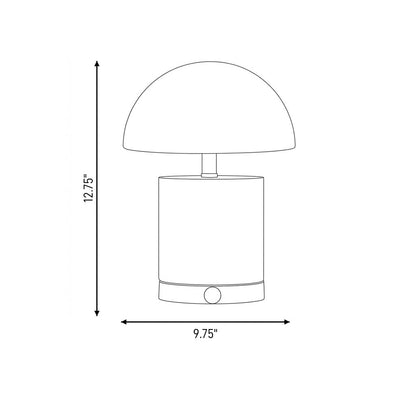cora 1 light portable rechargeable led table lamp in 11 128
