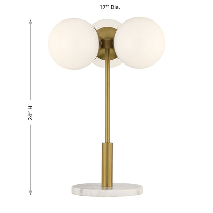 Savoy House Turin 3-Light Table Lamp - alternate view
