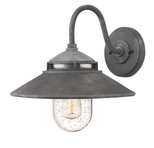 Hinkley Atwell Outdoor Wall Light Aluminum, Gray, Aged Zinc