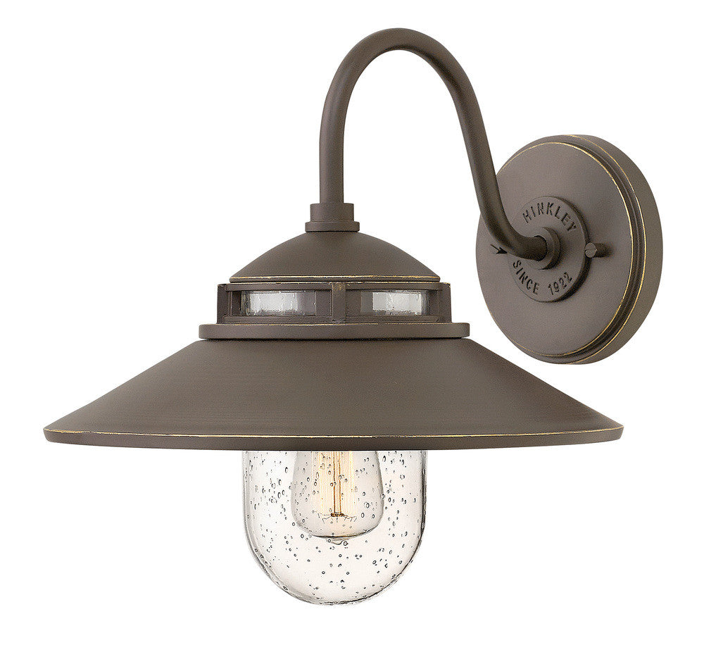 Hinkley Atwell Outdoor Wall Mount Lantern Oil-Rubbed Bronze