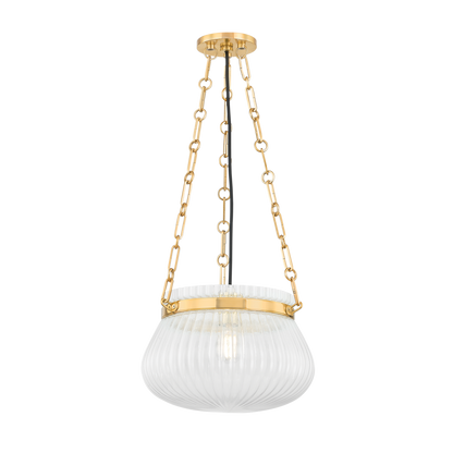 Hudson Valley Granby 13" Pendant Aged Brass