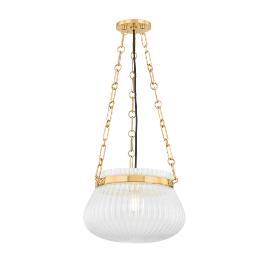 Hudson Valley Granby 13" Pendant Aged Brass