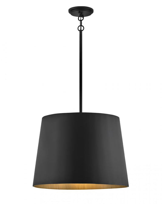 Hinkley Alder Outdoor Medium Hanging Pendant Aluminum, Black