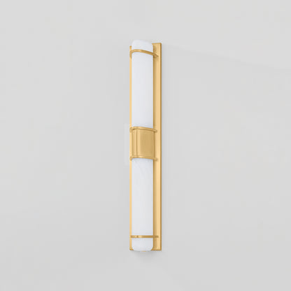 Hudson Valley Tottenville 2-Light Wall Sconce Aged Brass detail view 1
