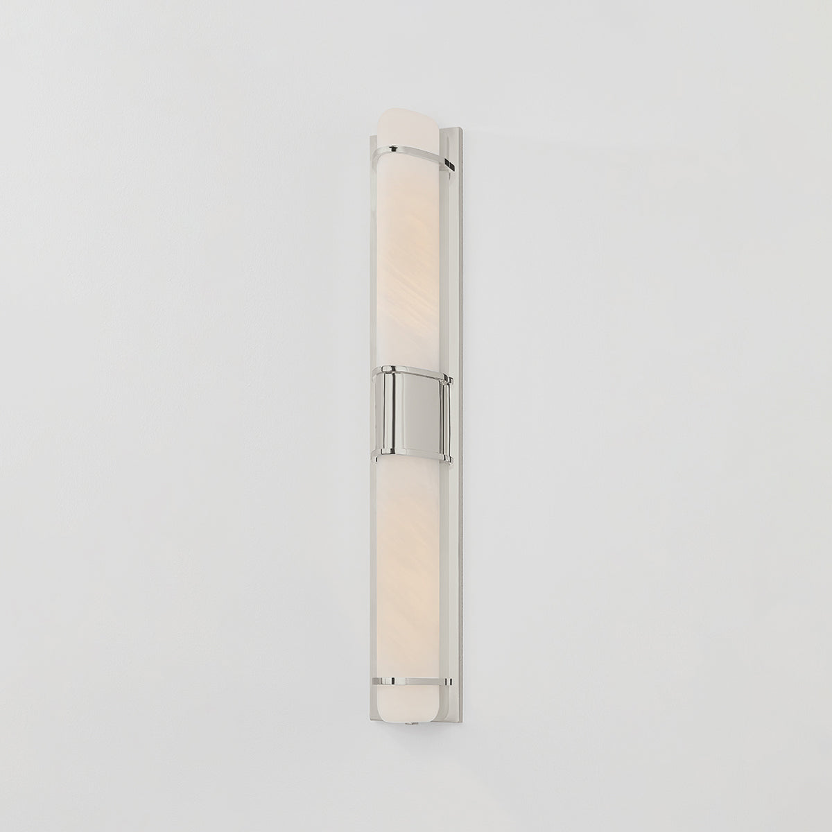 Hudson Valley Tottenville 2-Light Wall Sconce Polished Nickel detail view 2