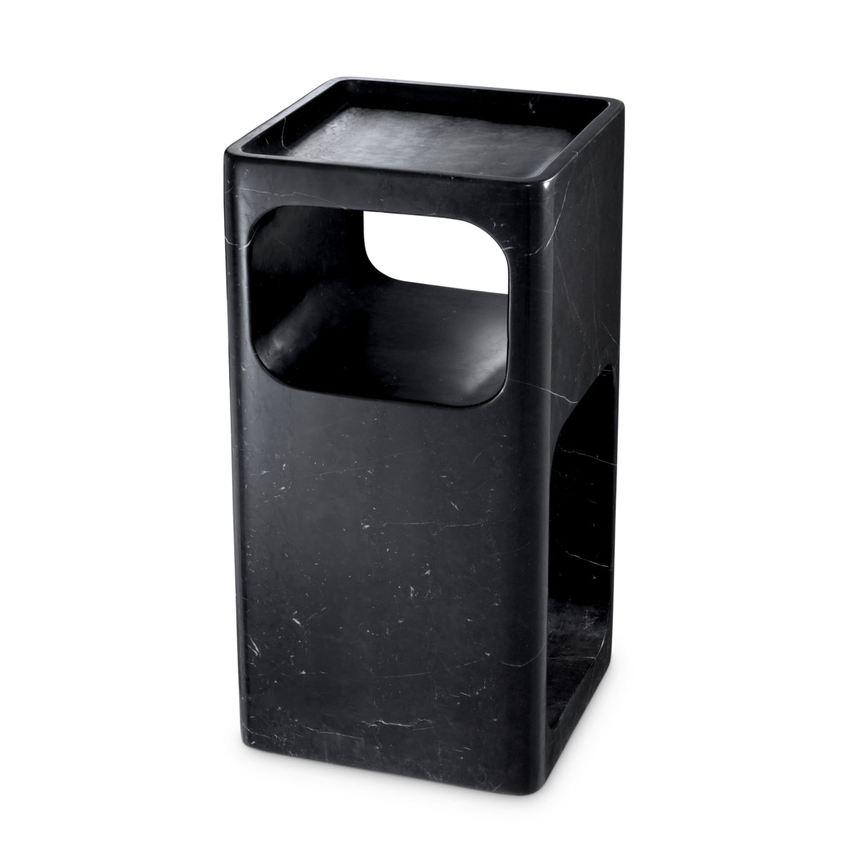 Eichholtz Adler Side Table, Honed Black Marble (113633)