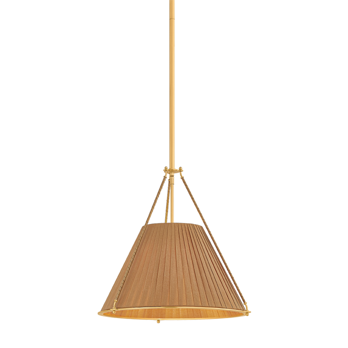 Hudson Valley Sunside 3-Light Pendant Aged Brass