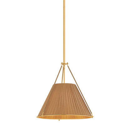 Hudson Valley Sunside 3-Light Pendant Aged Brass