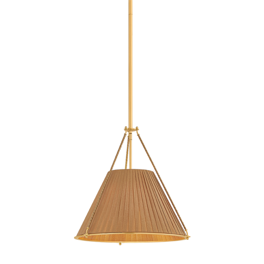 Hudson Valley Sunside 3-Light Pendant Aged Brass