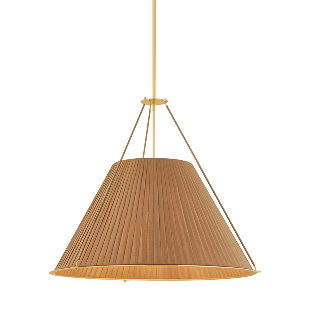 Hudson Valley Sunside 5-Light Chandelier Aged Brass